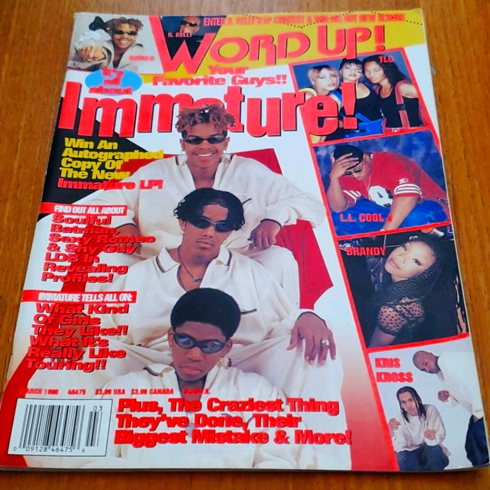 Vintage March 1996 Word Up Magazine